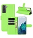 Groen Lychee Bookcase Hoesje voor de Samsung Galaxy S21 Plus