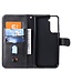 Zwart Pasjeshouder Bookcase Hoesje voor de Samsung Galaxy S21 Plus