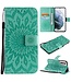 Groen Mandala Bookcase Hoesje voor de Samsung Galaxy S21 Plus