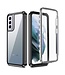 Transparant Zwart Hardcase Hoesje voor de Samsung Galaxy S21 Plus