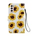 Zonnebloemen Bookcase Hoesje voor de Samsung Galaxy S21 Plus