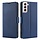 Blauw Bookcase Hoesje voor de Samsung Galaxy S21 Plus