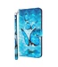 Blauwe Vlinders Bookcase Hoesje voor de Samsung Galaxy S21 Ultra