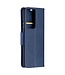 Blauw Pasjeshouder Bookcase Hoesje voor de Samsung Galaxy S21 Ultra