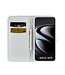 Goud Glitter Bookcase Hoesje voor de Samsung Galaxy S21 Ultra