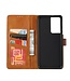 Zwart Wallet Bookcase Hoesje voor de Samsung Galaxy S21 Ultra