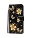 Gouden Bloemen Bookcase Hoesje voor de Samsung Galaxy S21 Ultra