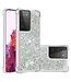 Zilver Glitter TPU Hoesje voor de Samsung Galaxy S21 Ultra