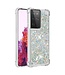 Zilver Glitter TPU Hoesje voor de Samsung Galaxy S21 Ultra