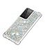 Zilver Glitter TPU Hoesje voor de Samsung Galaxy S21 Ultra