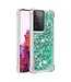 Groen Glitter TPU Hoesje voor de Samsung Galaxy S21 Ultra