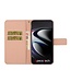 Roze Bloemen Bookcase Hoesje voor de Samsung Galaxy S21 Ultra