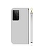 Wit Spiegel Bookcase Hoesje voor de Samsung Galaxy S21 Ultra