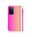 Roze Spiegel Bookcase Hoesje voor de Samsung Galaxy S21 Ultra