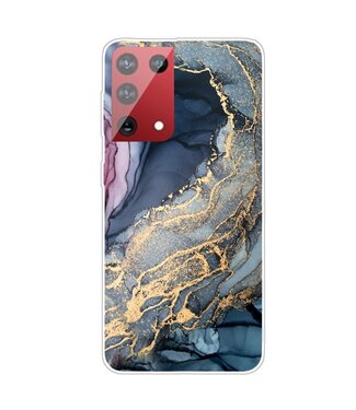 Gouden Marmer TPU Hoesje Samsung Galaxy S21 Ultra