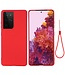 Rood Siliconen Hoesje voor de Samsung Galaxy S21 Ultra