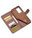 LC.IMEEKE LC.IMEEKE Bruin Wallet Bookcase Hoesje voor de Samsung Galaxy S21 Ultra