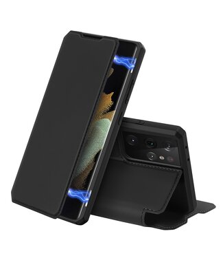 Dux Ducix Zwart Pasjeshouder Bookcase Hoesje Samsung Galaxy S21 Ultra