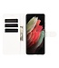 Wit Lychee Bookcase Hoesje voor de Samsung Galaxy S21 Ultra