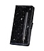 Zwart Glitters Wallet Hoesje voor de Samsung Galaxy S21 Ultra