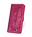 Roze Glitters Wallet Hoesje voor de Samsung Galaxy S21 Ultra