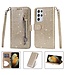 Goud Glitters Wallet Hoesje voor de Samsung Galaxy S21 Ultra