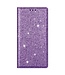 Paars Glitter Bookcase Hoesje voor de Samsung Galaxy S21 Ultra