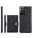 Jeehood JEEHOOD Zwart 2 in 1 Wallet Bookcase Hoesje voor de Samsung Galaxy S21 Ultra