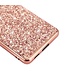 Rosegoud Glitter Hybrid Hoesje voor de Samsung Galaxy S21 Ultra