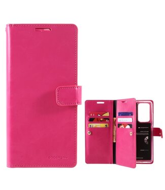 Mercury Goospery Roze Wallet Bookcase Hoesje Samsung Galaxy S21 Ultra