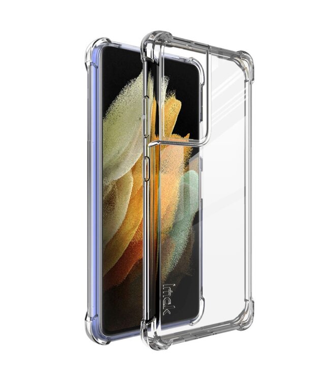 IMAK IMAK Doorzichtig Screen Protector TPU Hoesje voor de Samsung Galaxy S21 Ultra