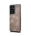DG.Ming Grijs 2 in 1 Bookcase Hoesje voor de Samsung Galaxy S21 Ultra
