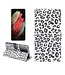 Wit Luipaard Bookcase Hoesje voor de Samsung Galaxy S21 Ultra