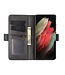 Zwart Bookcase Hoesje voor de Samsung Galaxy S21 Ultra