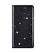 Zwart Glitter Bookcase Hoesje voor de Samsung Galaxy S21 Ultra