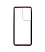 Rood Dubbelzijdig Metaal Hoesje voor de Samsung Galaxy S21 Ultra