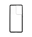 Zwart Dubbelzijdig Metaal Hoesje voor de Samsung Galaxy S21 Ultra