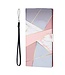 Lijnen Wallet Bookcase Hoesje voor de Samsung Galaxy S21 Ultra