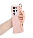 Roze Handriem TPU Hoesje voor de Samsung Galaxy S21 Ultra