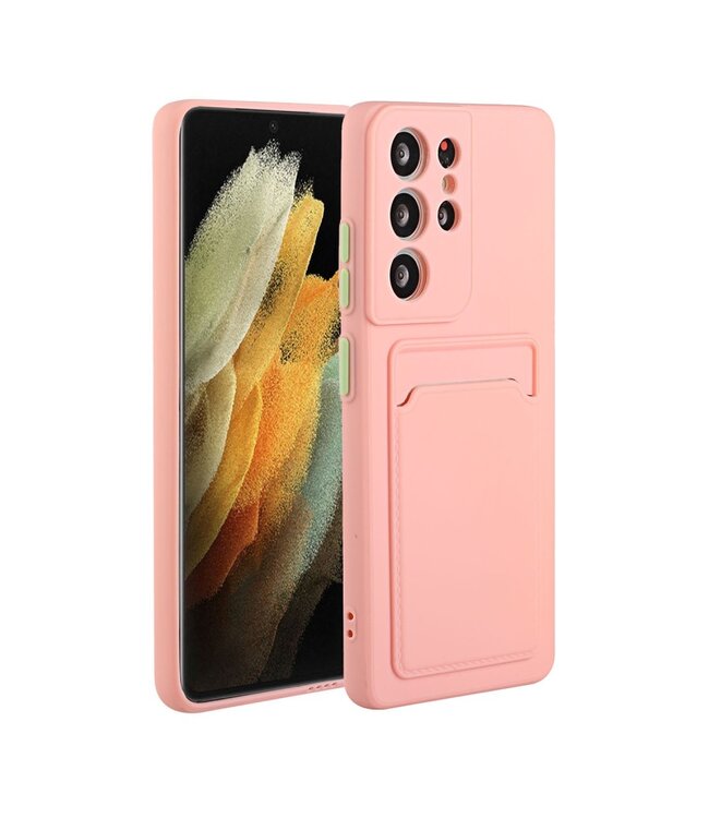 Roze TPU Hoesje voor de Samsung Galaxy S21 Ultra