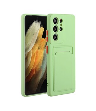 Groen TPU Hoesje Samsung Galaxy S21 Ultra