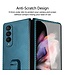 Groen Hybrid Hoesje + Tempered Glass Protector voor de Samsung Galaxy Z Fold 3