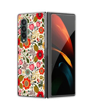 Kleurrijke Bloemen TPU Hoesje Samsung Galaxy Z Fold 3