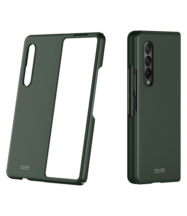 Groen Skin Touch Hardcase Hoesje voor de Samsung Galaxy Z Fold 3