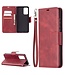 Rood Wallet Bookcase Hoesje voor de Samsung Galaxy A72