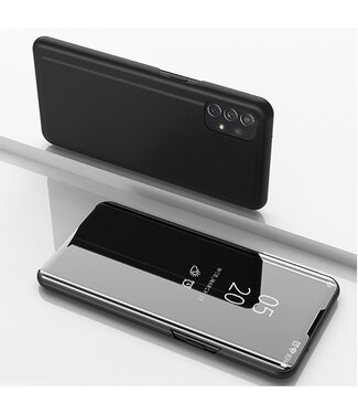 Zwart Spiegel Bookcase Hoesje Samsung Galaxy A72