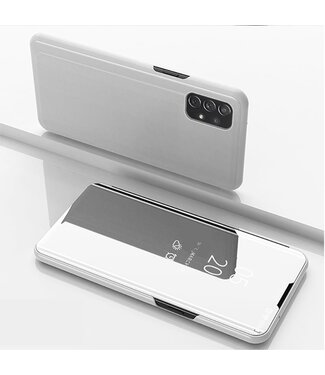 Zilver Spiegel Bookcase Hoesje Samsung Galaxy A72