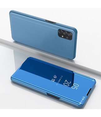 Blauw Spiegel Bookcase Hoesje Samsung Galaxy A72