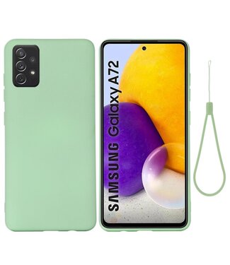 Groen Bandje Siliconen Hoesje Samsung Galaxy A72