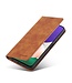 Forwenw Forwenw Bruin Faux Lederen Bookcase Hoesje voor de Samsung Galaxy A22 (5G)